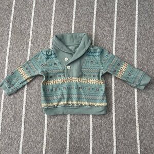 Cozy Ralph Lauren Patterned Baby Sweater